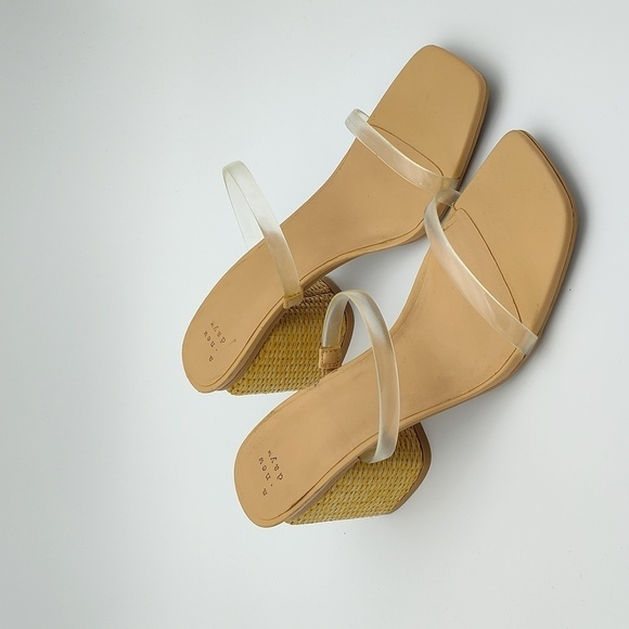 New A New Day Clear Strappy Slip-on Heel - Picture 3 of 9